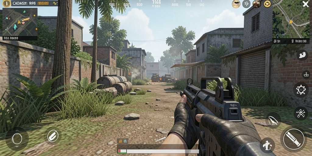 Tampilan gameplay seru dari CADAS138 dengan aksi tembak-menembak yang intens.