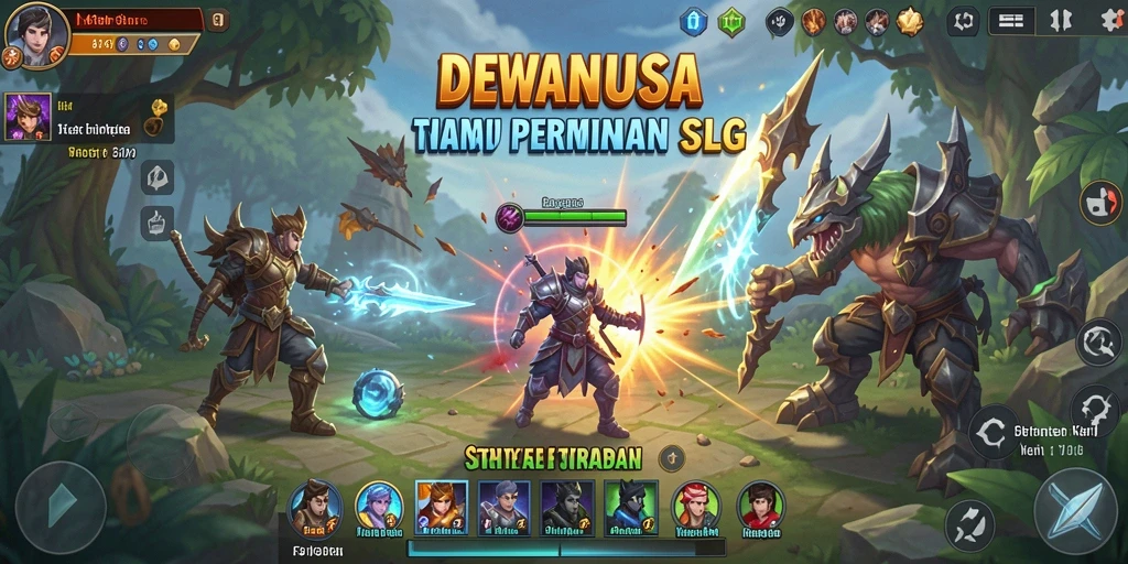 Tampilan menarik dari gameplay DEWANUSA yang penuh strategi.