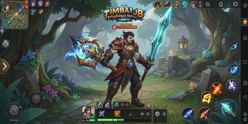Tampilan gameplay seru dari IMBAJP dalam aksi pertarungan petualangan.