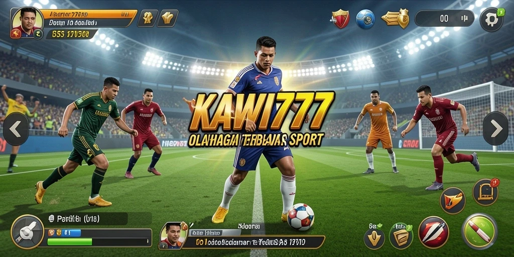 Tampilan menarik dari KAWI777 saat bermain olahraga dengan teman.