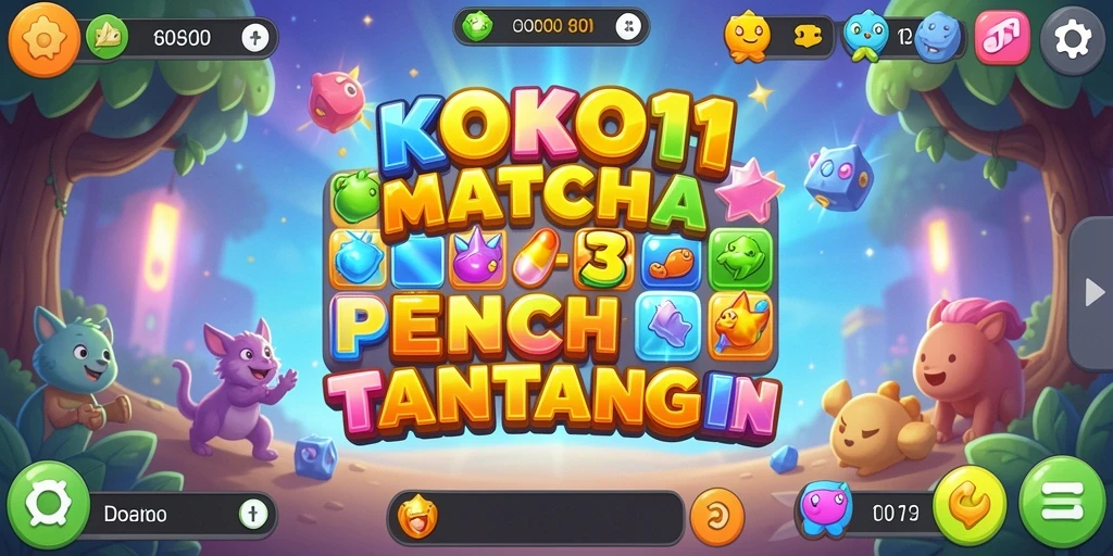 Screenshot gameplay KOKO11 yang penuh warna dan menantang.