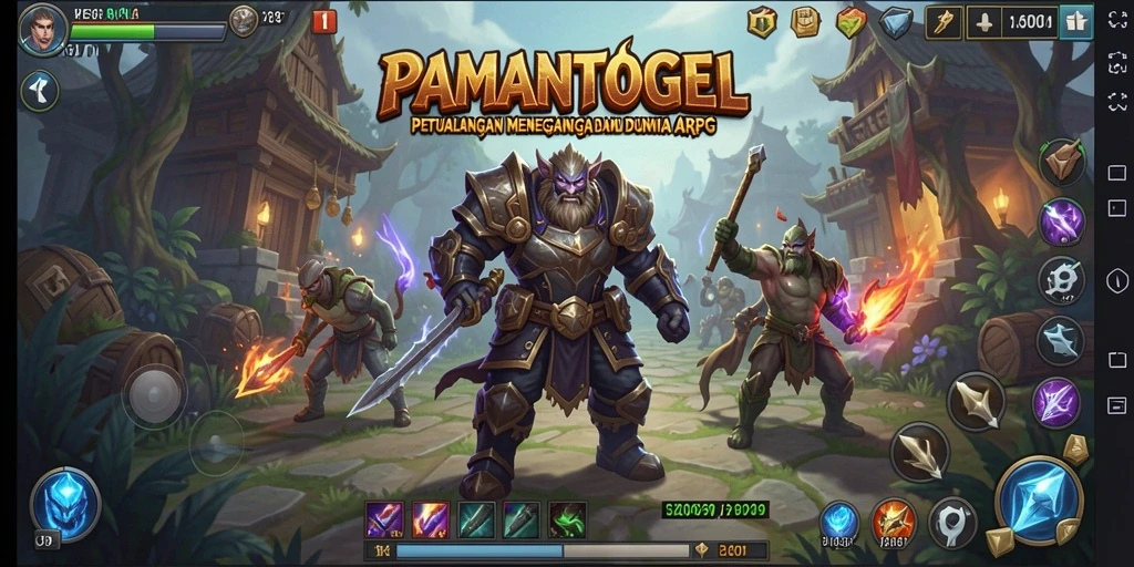 Tangkapan layar menampilkan aksi seru dalam pertarungan ARPG.