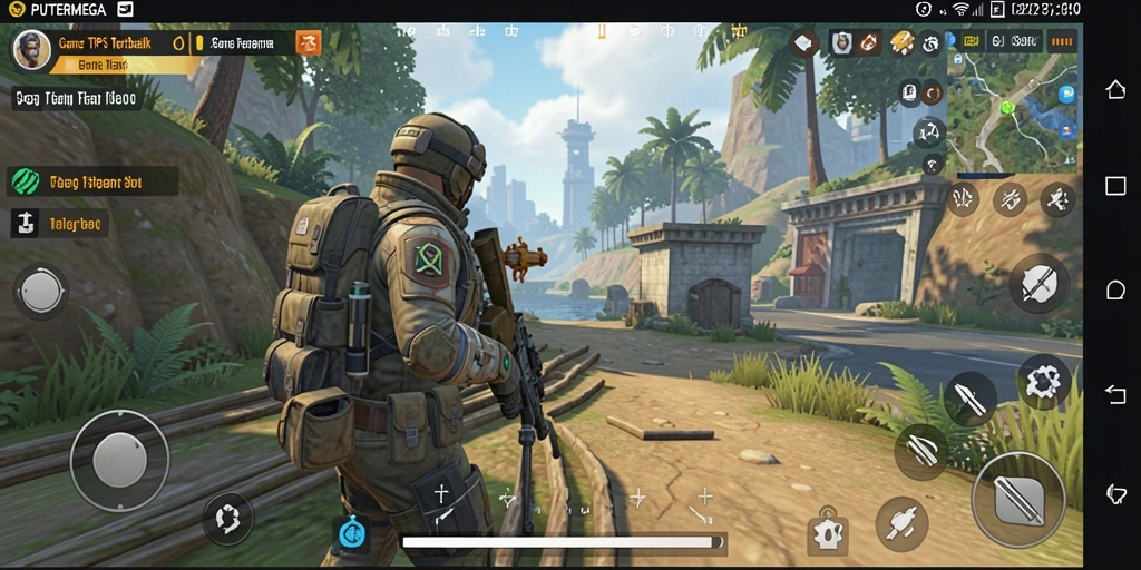 Screenshot gameplay PUTERMEGA yang menampilkan aksi seru di pertempuran TPS.
