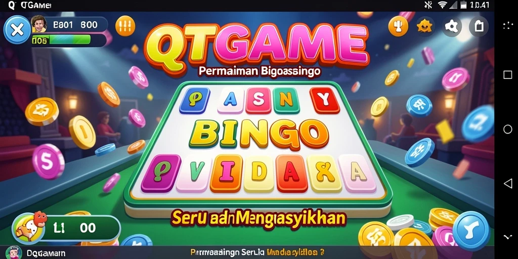 Tampilan gameplay Bingo yang mendebarkan di QTGAME.