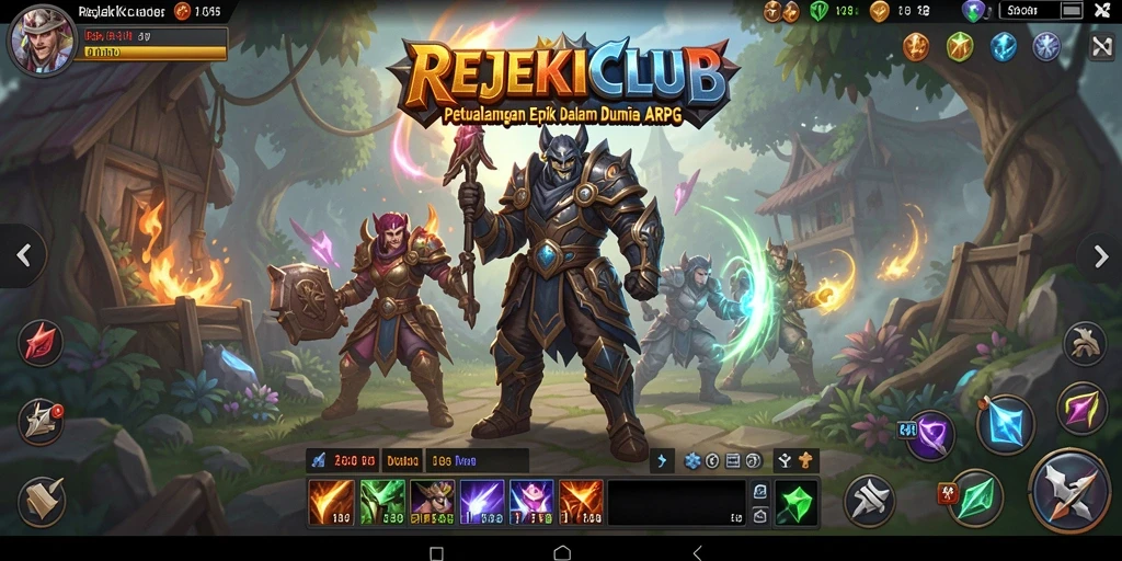 Tampilan seru dalam gameplay ARPG REJEKICLUB yang memikat.