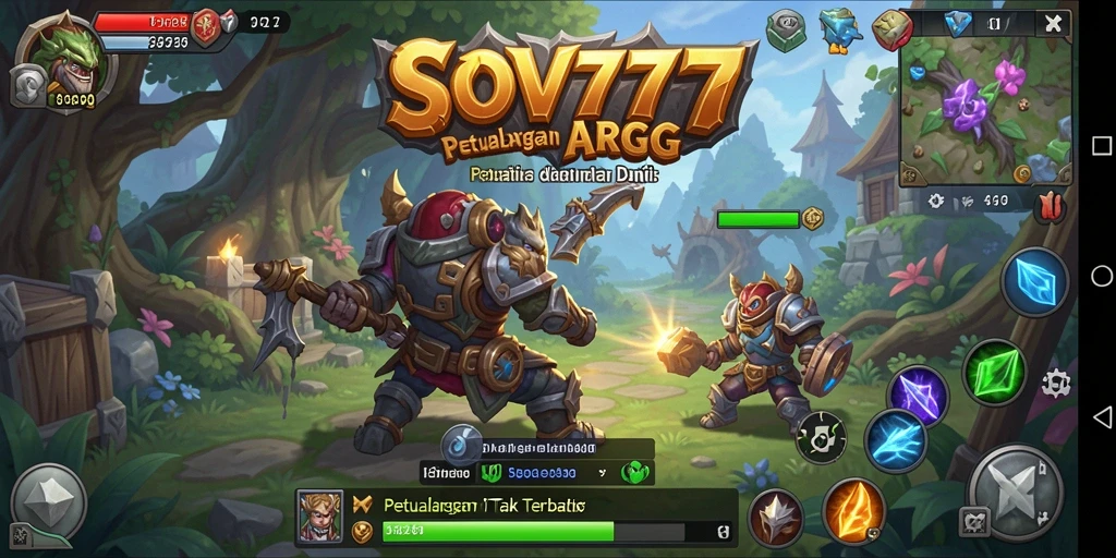 Tampilan aksi pertempuran seru dalam gameplay SOV777.