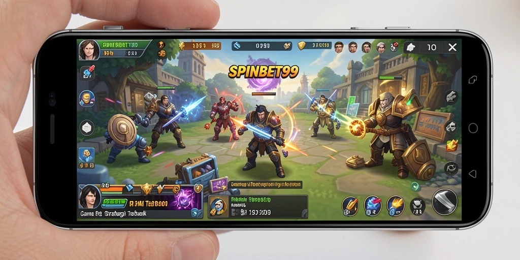 Tampilan gameplay SPINBET99 dengan berbagai strategi menarik.