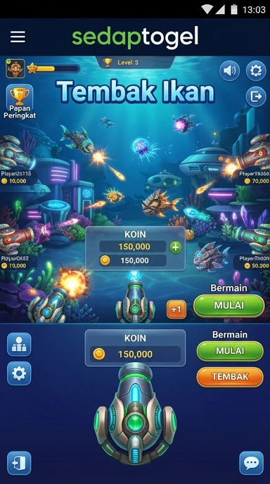 Tampilan antarmuka aplikasi sedaptogel yang sederhana dan menarik.